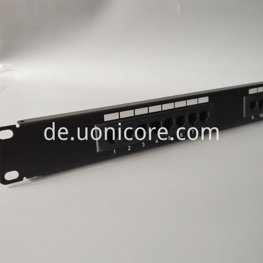 16 ports UTP Ethernet patch panel